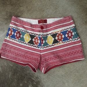 Tiger lily knit shorts
